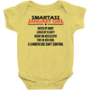 Smartass January Girl Baby Onesie