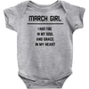 March Girl Baby Onesie