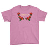 badassy with roses Youth Tee