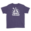 white ink camping is in tents funny Youth Tee