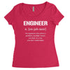 definition of engineer Women's Triblend Scoop T-shirt