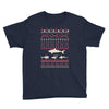 christmas ugly shark Youth Tee