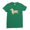 dachshund flower Ladies Fitted T-Shirt
