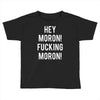 hey moron! 1 Toddler T-shirt