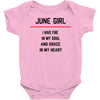 June Girl Baby Onesie