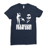 the blues brothers inspired on a mission from god funny Ladies Fitted T-Shirt
