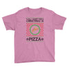 All I Want For Christmas Is Pizza Ugly Christmas For Light Youth Tee