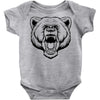 angry bear head Baby Onesie