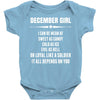 Super December Girl Baby Onesie