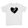 broken heart xxx black Youth Tee