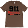 911 dispatcher heroes black logo T-Shirt