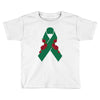 liver ribbon and rose Toddler T-shirt