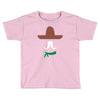ladies sombrero  funny retro mexico mustache designer Toddler T-shirt