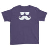 hipster glasses and moustache Youth Tee