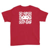 space alien qr code Youth Tee