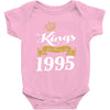 kings are born in 1995 Baby Onesie