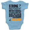Strong Independent Motivated Gemini Baby Onesie