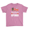 Halloween Kings Are Born In September Youth Tee