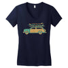 surf car Women's V-Neck T-Shirt