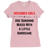 November Girls Ladies Fitted T-Shirt