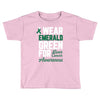 i wear emerald green for liver cancer awareness Toddler T-shirt