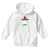 ladies sombrero  funny retro mexico mustache designer Youth Hoodie