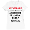 November Girls Ladies Fitted T-Shirt
