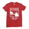 cat best friends for life Ladies Fitted T-Shirt