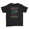 ugly dinosaur merry christmas Youth Tee