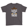 i love you and tacos Youth Tee