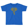 tribal print elephant geometric gold animals cool Toddler T-shirt
