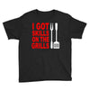got skills on the grills apron Youth Tee