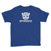 be optimistic transformers   robot optimus prime movie autobots show t Youth Tee