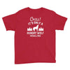 chill hungry wolf Youth Tee