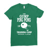 forrest gump   ping pong camp   cult film Ladies Fitted T-Shirt