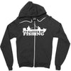 id rather be fishing Zipper Hoodie