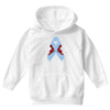 stomach cancer ribbon and rose Youth Hoodie