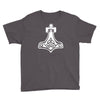 thors hammerretro viking norse fashion cool Youth Tee