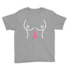 breast with pink ribbon Youth Tee