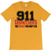 911 dispatcher heroes black logo T-Shirt