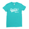 daddy since 2015   mens funny Ladies Fitted T-Shirt