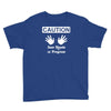 caution! jazz handsfunny jazz dance comic boogie camp trumpet Youth Tee