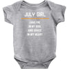 July Girl Baby Onesie