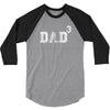 Dad to the Second Power ( dad of 3 ) 3/4 Sleeve Shirt