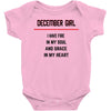 December Girl Baby Onesie