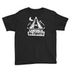 white ink camping is in tents funny Youth Tee