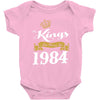 kings are born in 1984 Baby Onesie