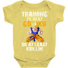 Training To Beat Goku Baby Onesie