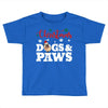 christmas dogs and paws Toddler T-shirt