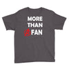 avengers more than a fan white logo Youth Tee